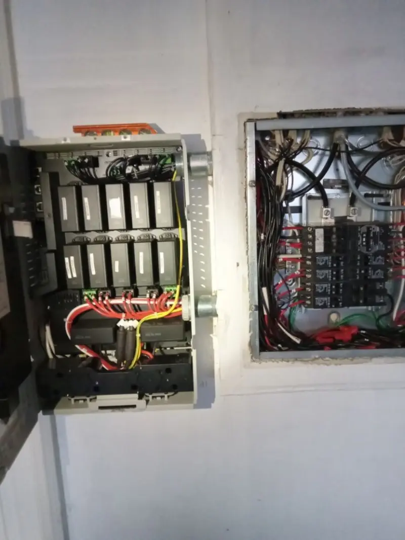 Electrical panel upgrade completed for Security Camera Wiring in Roxbury
